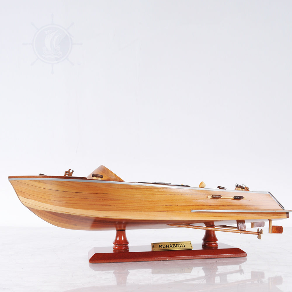 RUNABOUT L40 MODEL BOAT | High-quality | Fully Assembled Wooden Model boats For Wholesale