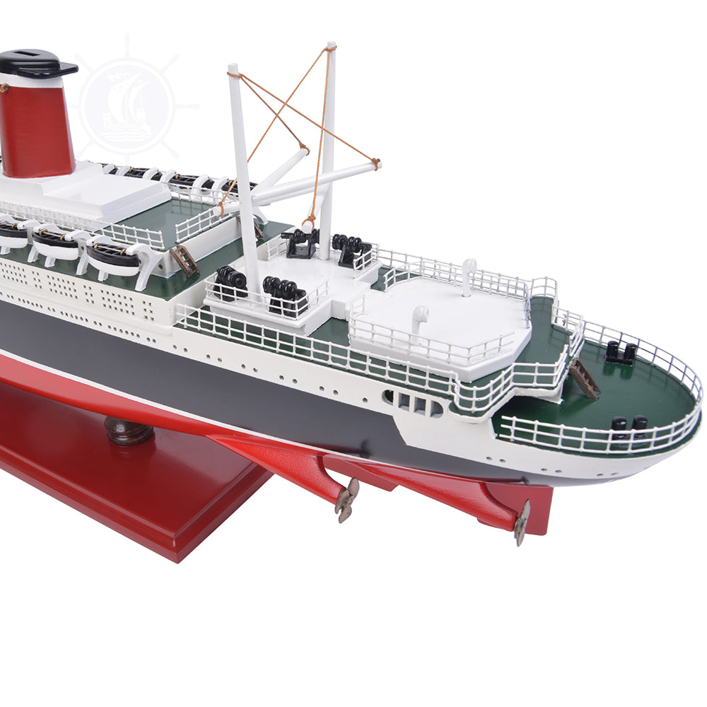 SS UNITED STATES CRUISE SHIP MODEL | High-quality Cruiser| Fully Assembled Wooden Model Ship For Wholesale