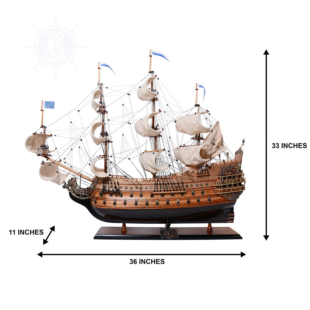 SOLEIL ROYAL MODEL SHIP L80 | High-quality | Fully Assembled Wooden Ship Models For Wholesale
