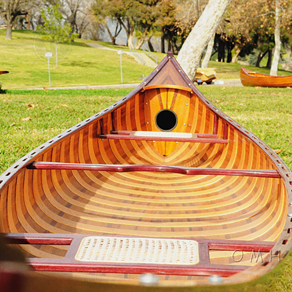 CANOE WITH RIBS 18' L545 | Wooden Kayak | Boat | Canoe with Paddles for fishing and water sports For Wholesale