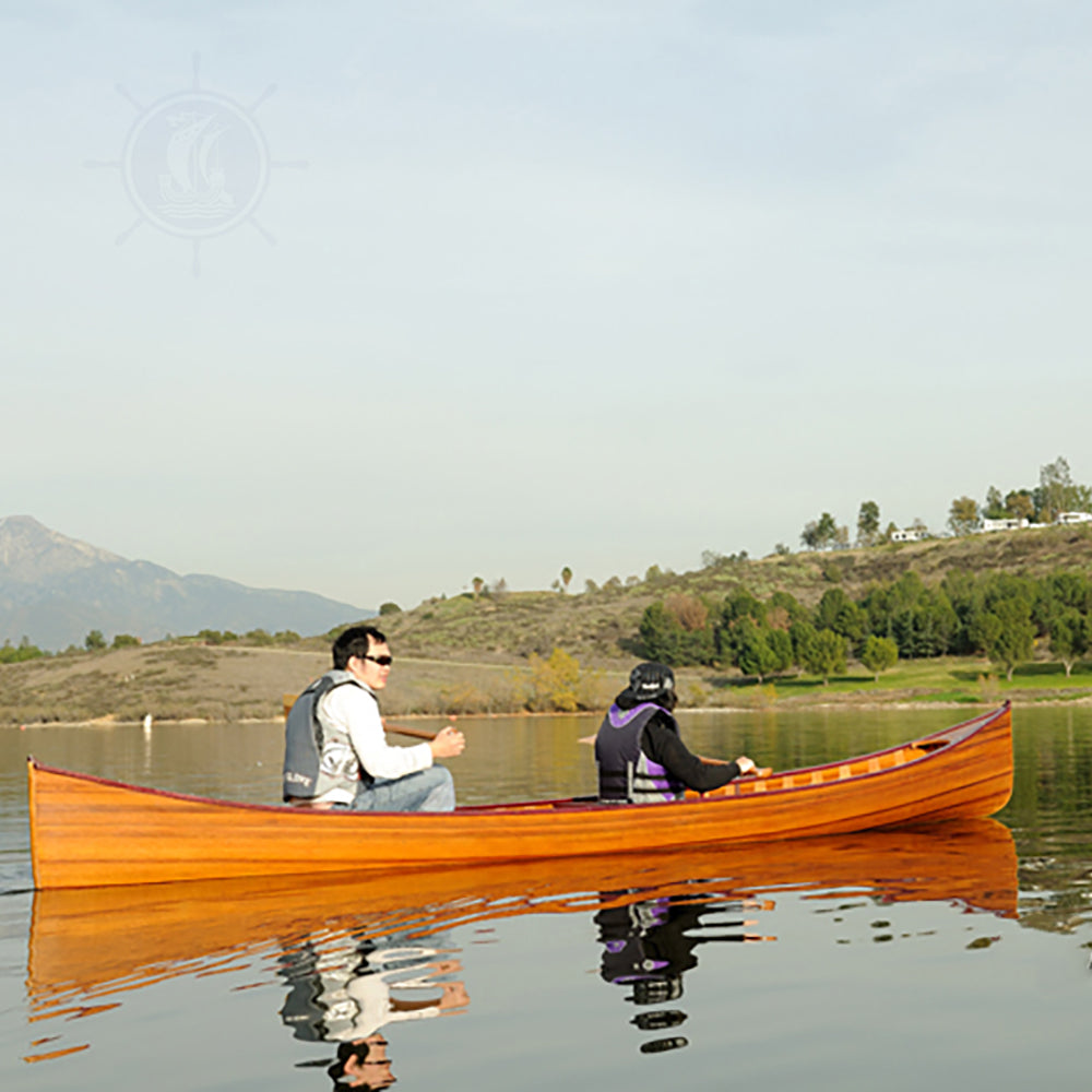CANOE WITH RIBS 18' L545 | Wooden Kayak | Boat | Canoe with Paddles for fishing and water sports For Wholesale