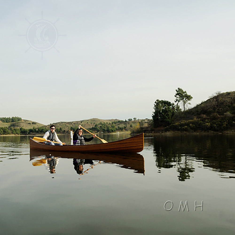 CANOE WITH RIBS 18' L545 | Wooden Kayak | Boat | Canoe with Paddles for fishing and water sports For Wholesale