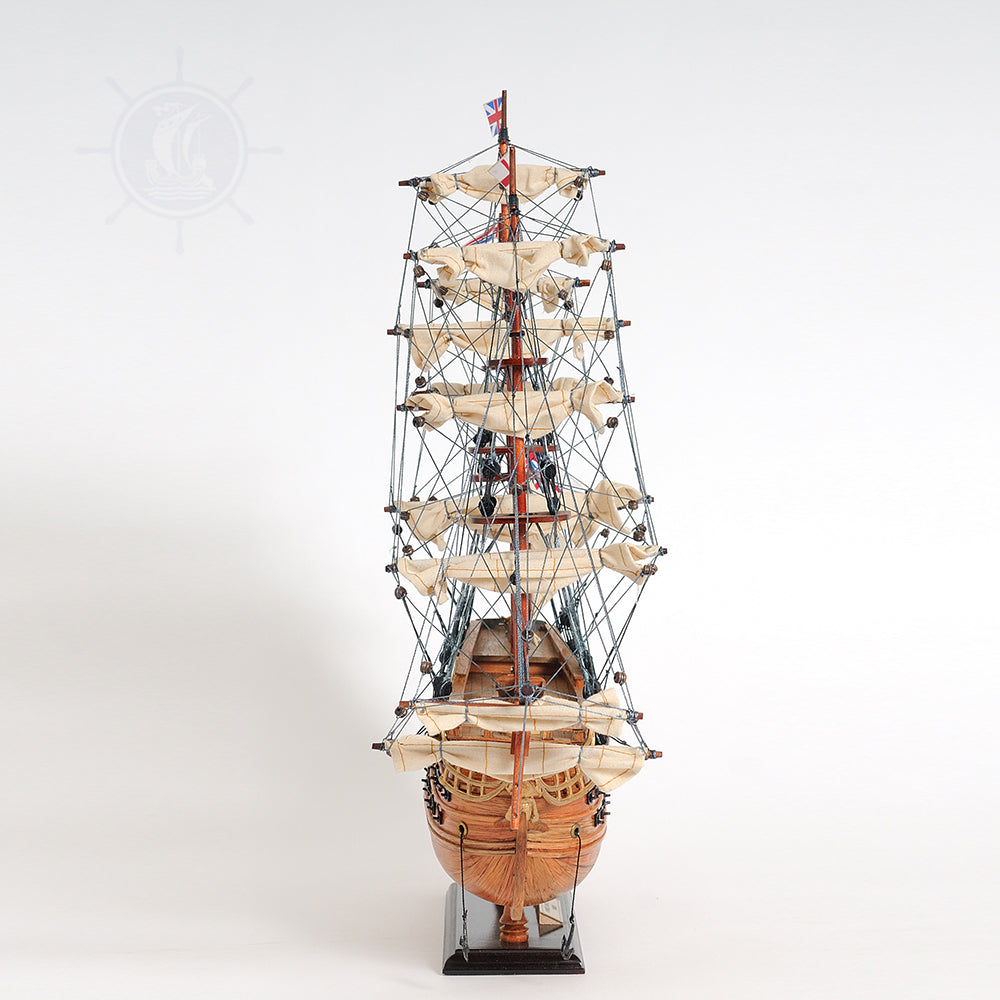 HMS VICTORY MODEL SHIP SMALL WITH DISPLAY CASE | High-quality | Fully Assembled Wooden Ship Models