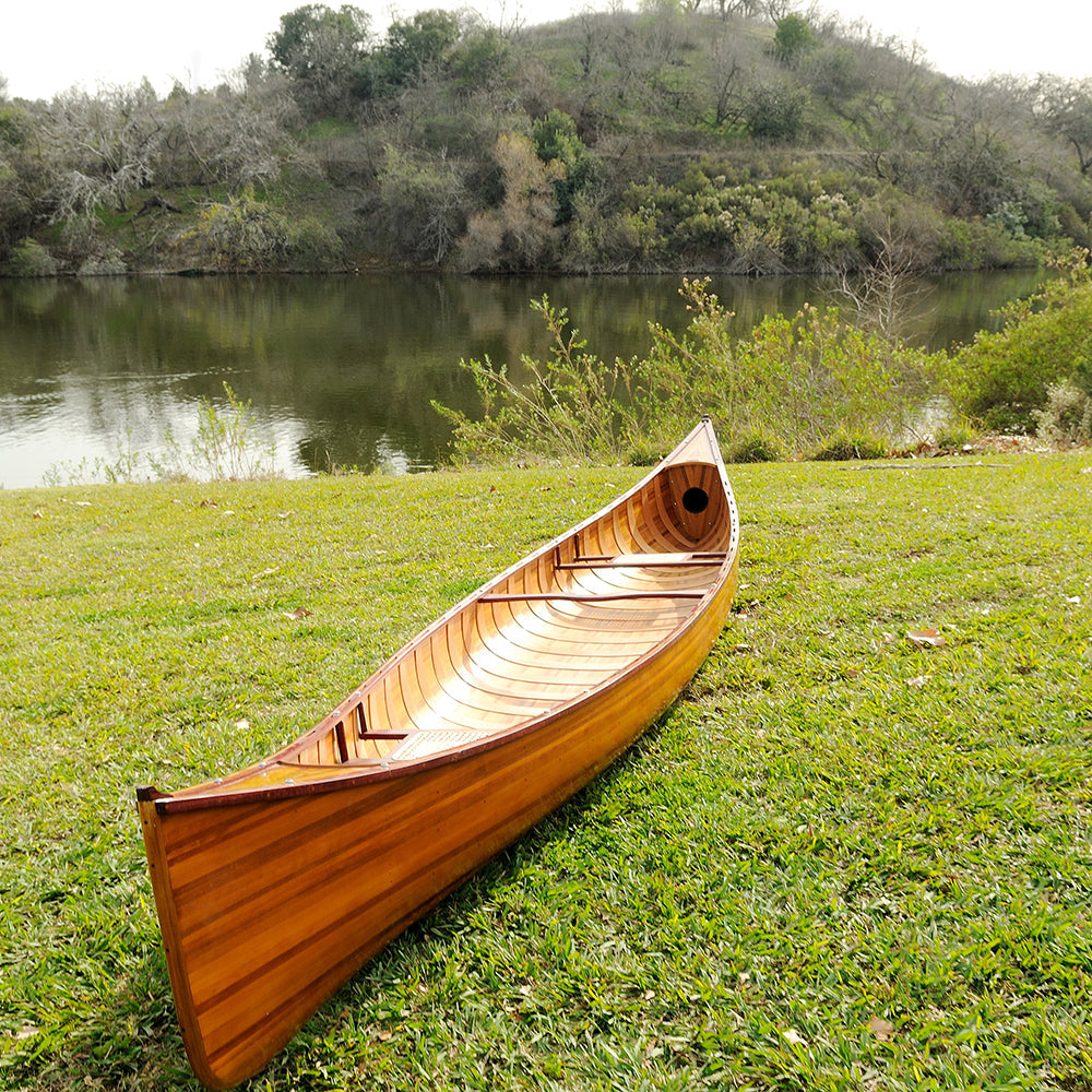 CANOE WITH RIBS 16' | Wooden Kayak | Boat | Canoe with Paddles for fishing and water sports For Wholesale