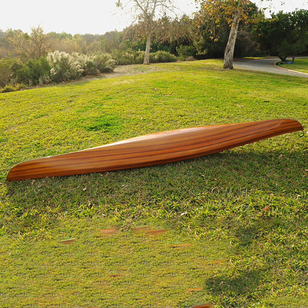 KAYAK WITH STRIPES 2 - 15 FEET LONG | Wooden Kayak | Boat | Canoe with Paddles for fishing and water sports For Wholesale