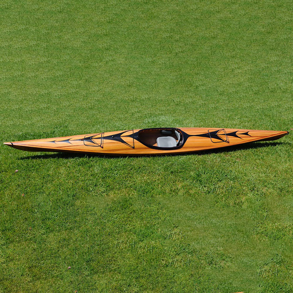 KAYAK WITH ARROWS DESIGN 17 FEET LONG | Wooden Kayak | Boat | Canoe with Paddles for fishing and water sports For Wholesale