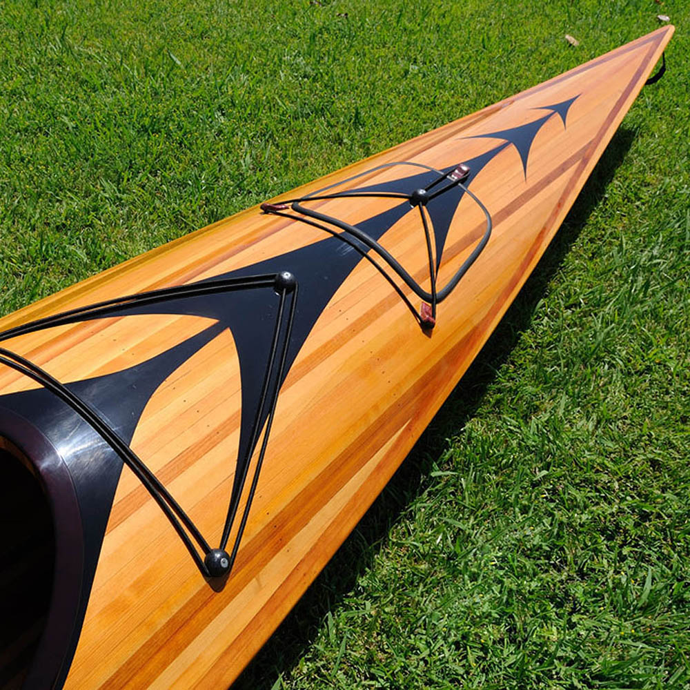 KAYAK WITH ARROWS DESIGN 17 FEET LONG | Wooden Kayak | Boat | Canoe with Paddles for fishing and water sports For Wholesale
