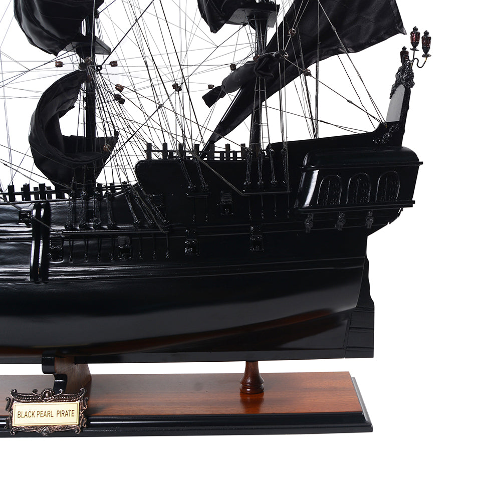 BLACK PEARL PIRATE SHIP MODEL SHIP L80 | High-quality | Fully Assembled Wooden Ship Models For Wholesale