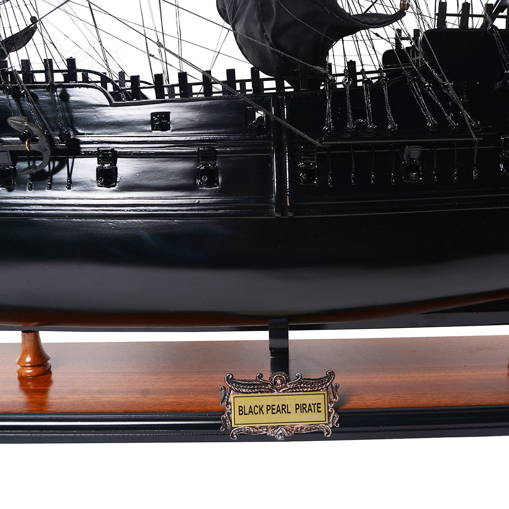 BLACK PEARL PIRATE SHIP MODEL SHIP L80 | High-quality | Fully Assembled Wooden Ship Models For Wholesale
