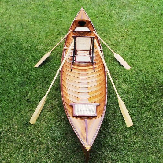 TRADITIONAL CANOE WITH RIBS | Wooden Kayak | Boat | Canoe with Paddles for fishing and water sports For Wholesale