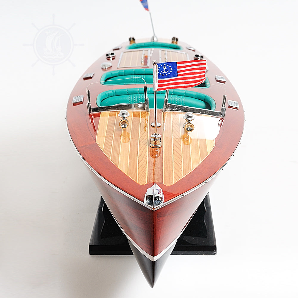 CHRIS CRAFT TRIPLE COCKPIT MODEL BOAT PAINTED L80 | High-quality | Fully Assembled Wooden Model boats For Wholesale