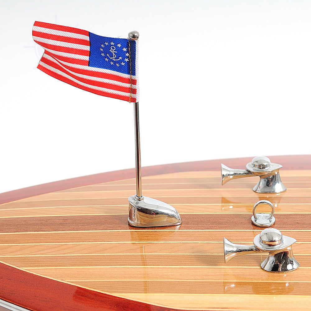 CHRIS CRAFT TRIPLE COCKPIT MODEL BOAT PAINTED L80 | High-quality | Fully Assembled Wooden Model boats For Wholesale