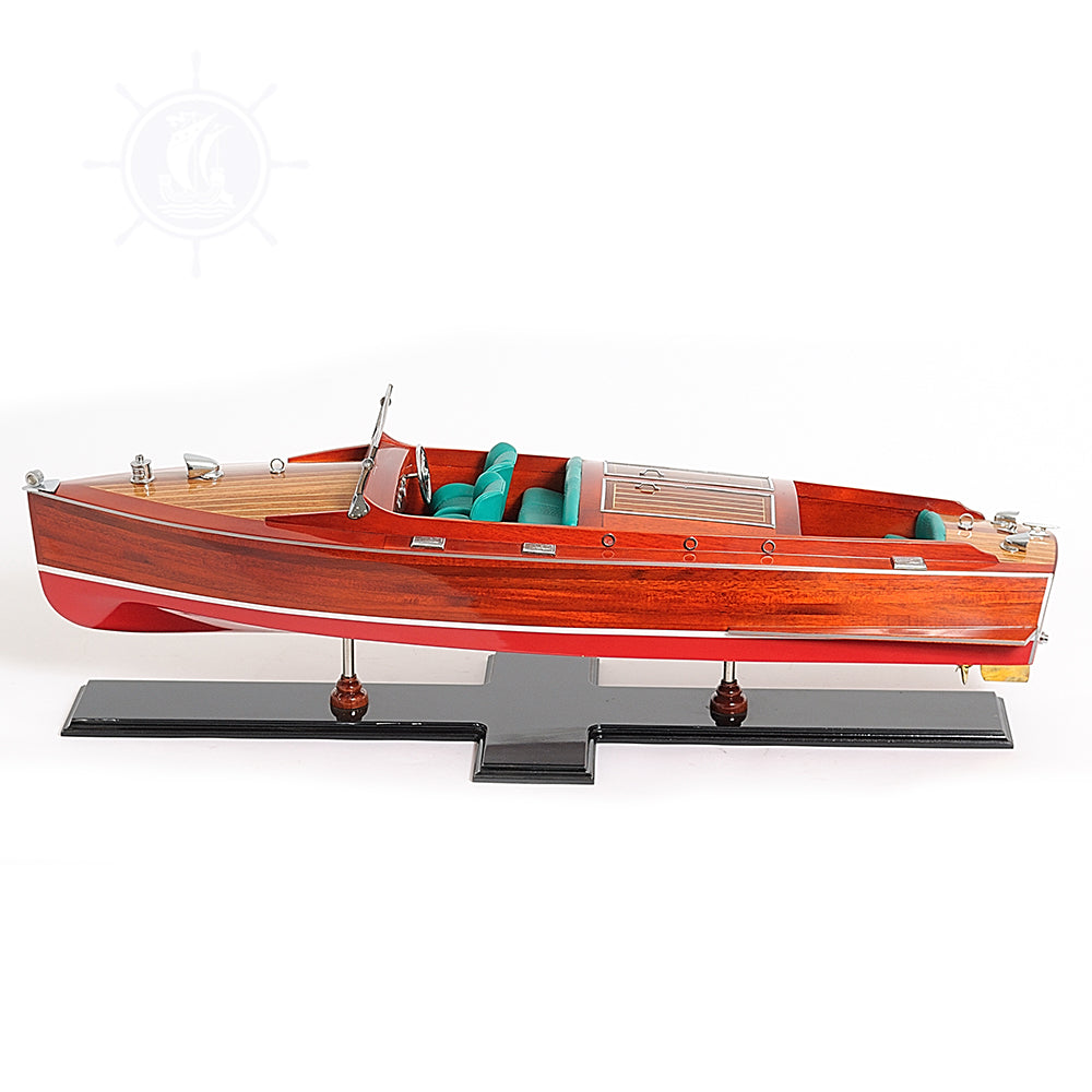 CHRIS CRAFT RUNABOUT MODEL BOAT PAINTED L80 | High-quality | Fully Assembled Wooden Model boats For Wholesale