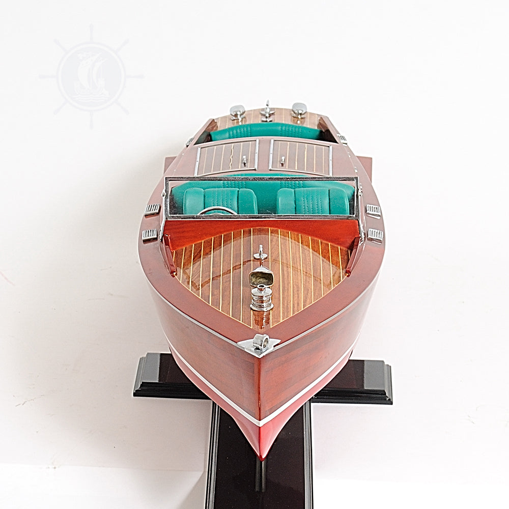 CHRIS CRAFT RUNABOUT MODEL BOAT PAINTED L80 | High-quality | Fully Assembled Wooden Model boats For Wholesale