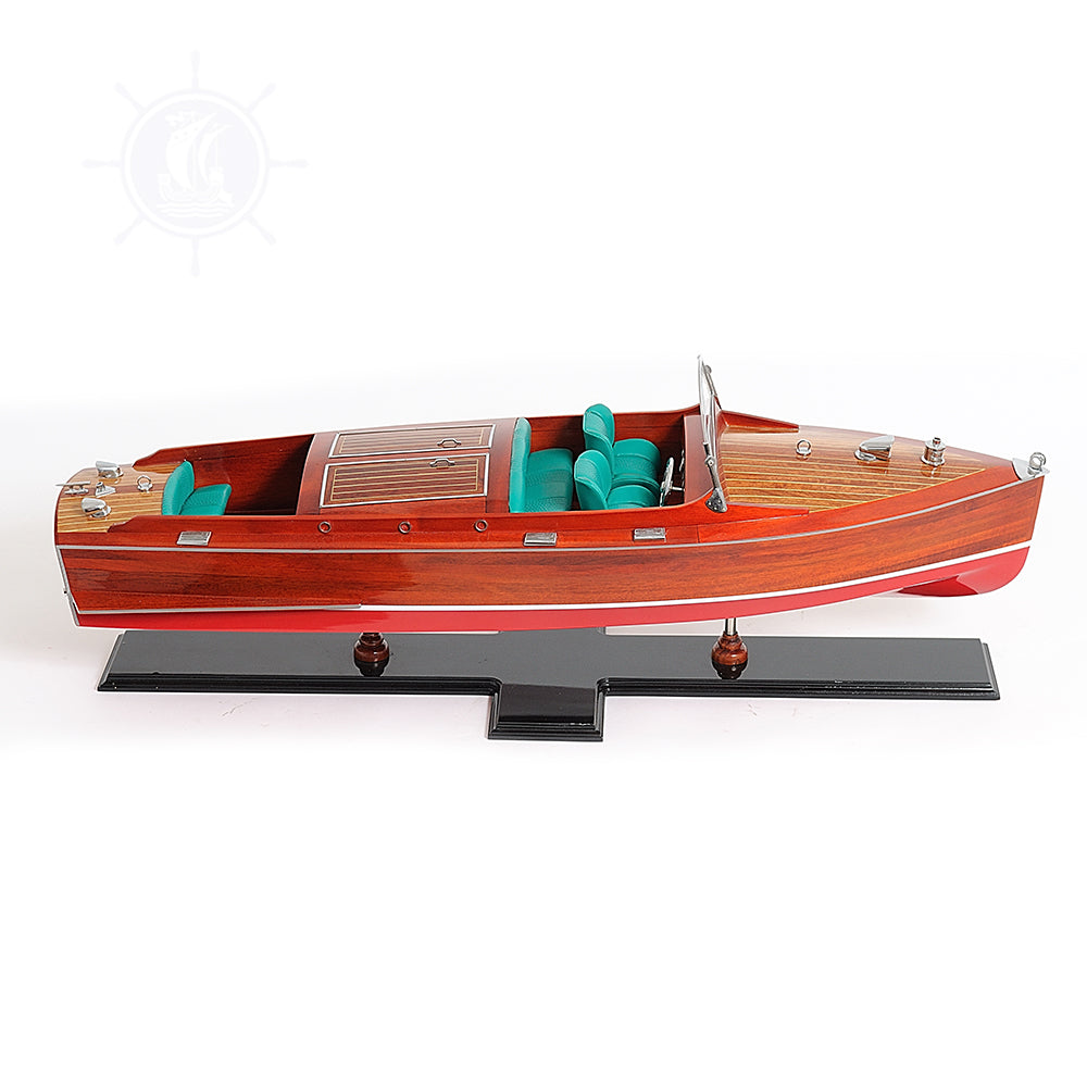 CHRIS CRAFT RUNABOUT MODEL BOAT PAINTED L80 | High-quality | Fully Assembled Wooden Model boats For Wholesale