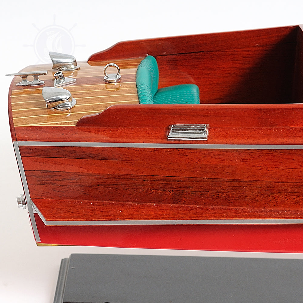 CHRIS CRAFT RUNABOUT MODEL BOAT PAINTED L80 | High-quality | Fully Assembled Wooden Model boats For Wholesale