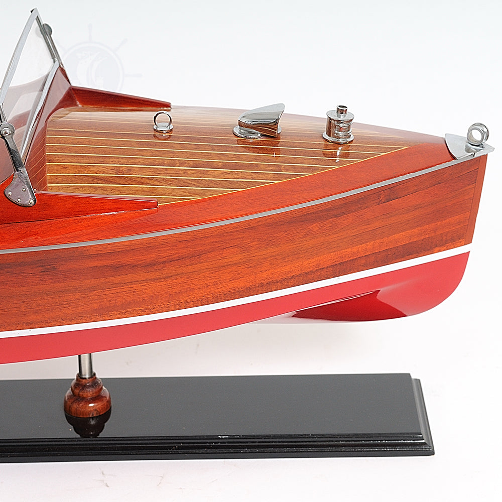 CHRIS CRAFT RUNABOUT MODEL BOAT PAINTED L80 | High-quality | Fully Assembled Wooden Model boats For Wholesale