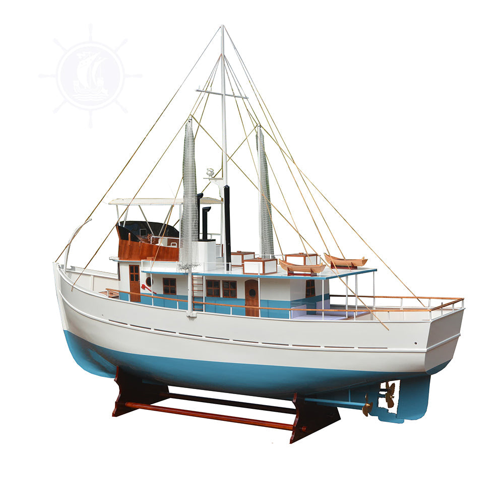DICKIE WALKER MODEL BOAT XXXL | Museum-quality | Fully Assembled Wooden Model boats