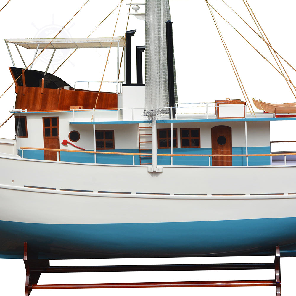 DICKIE WALKER MODEL BOAT XXXL | Museum-quality | Fully Assembled Wooden Model boats