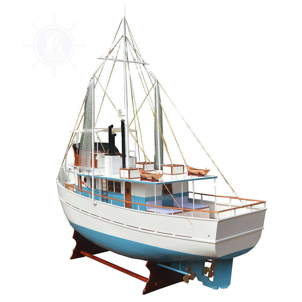 DICKIE WALKER MODEL BOAT XXXL | Museum-quality | Fully Assembled Wooden Model boats