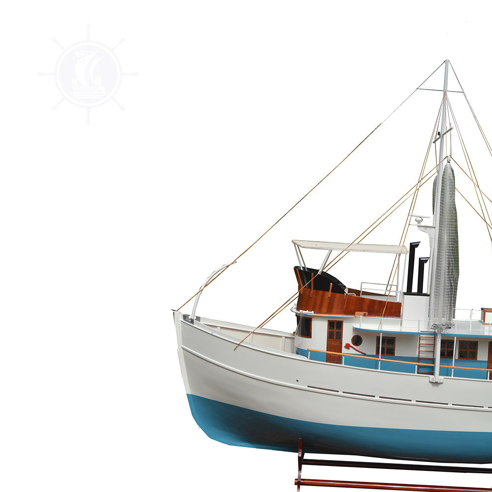 DICKIE WALKER MODEL BOAT XXXL | Museum-quality | Fully Assembled Wooden Model boats