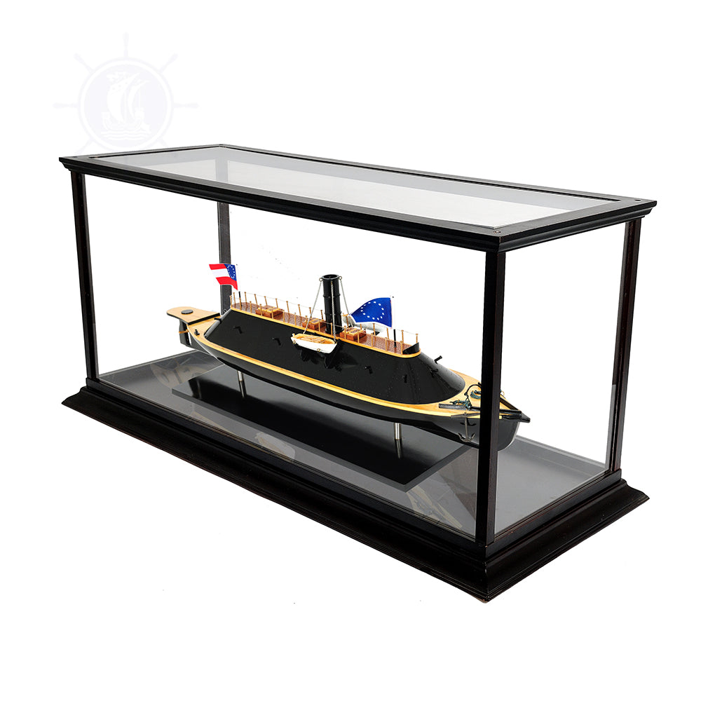 CSS VIRGINIA MODEL BOAT WITH DISPLAY CASE | High-quality | Fully Assembled Wooden Model boats