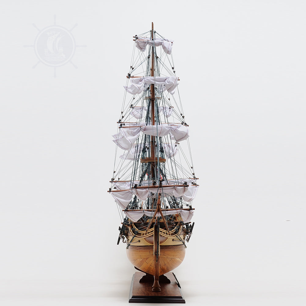 USS Constitution Large With Table Top Display Case