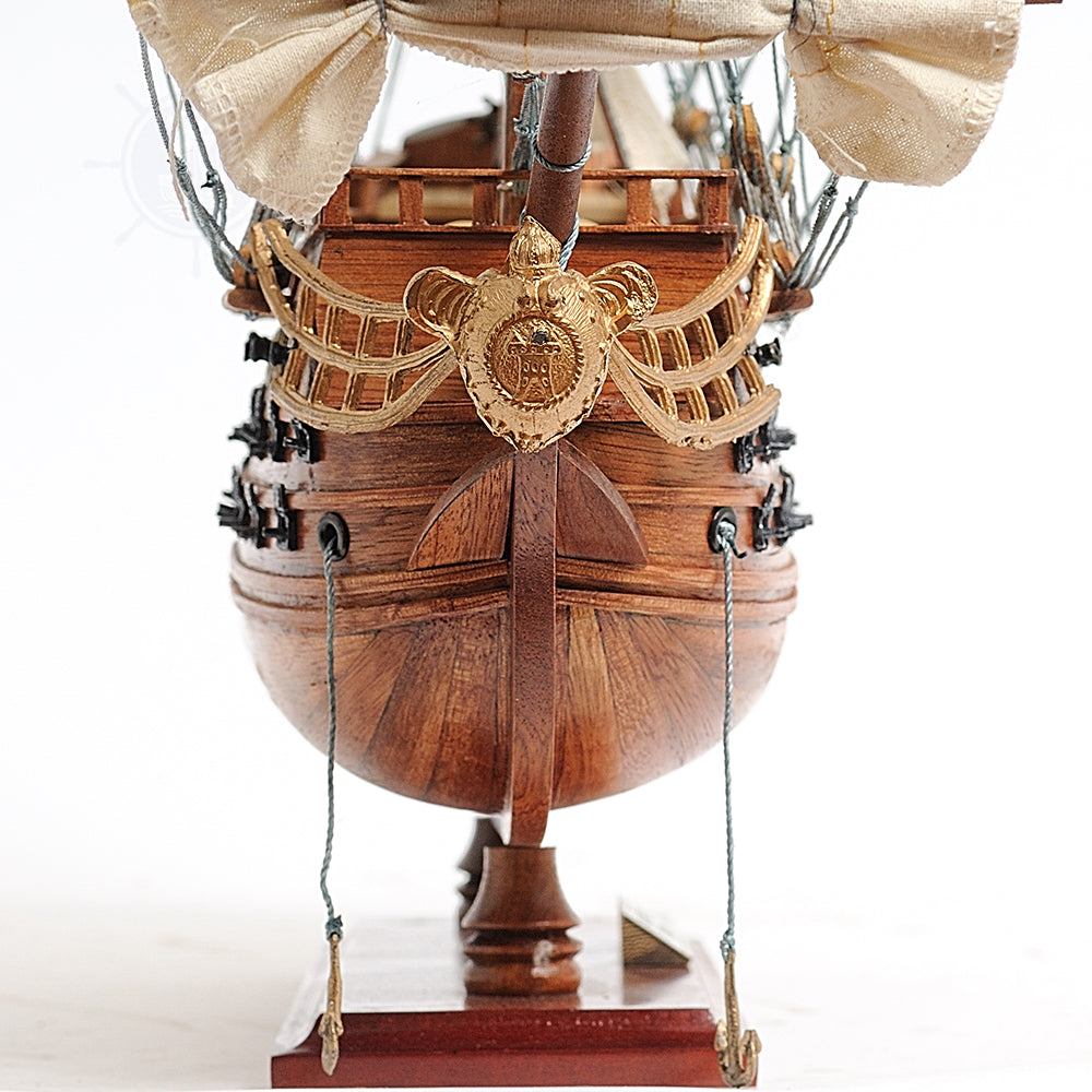 San Felipe Small Model Ship with Display Case