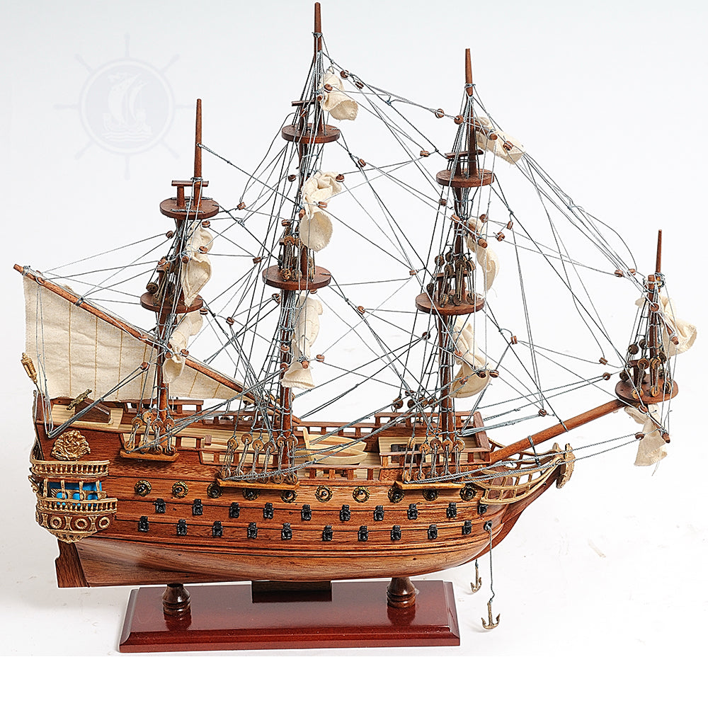 San Felipe Small Model Ship with Display Case