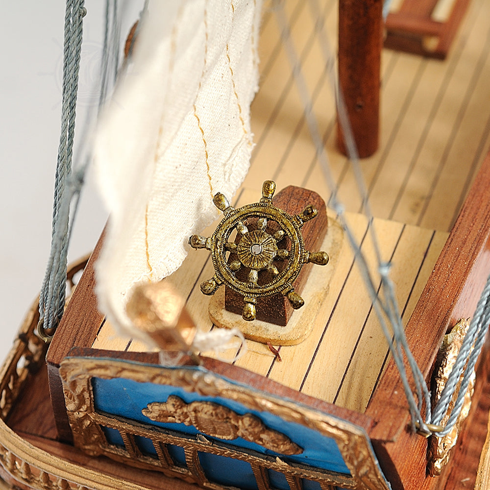 San Felipe Small Model Ship with Display Case
