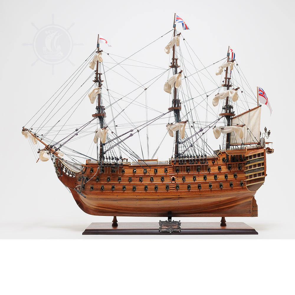 HMS VICTORY MODEL SHIP LARGE WITH FLOOR DISPLAY CASE | High-quality | Fully Assembled Wooden Ship Models
