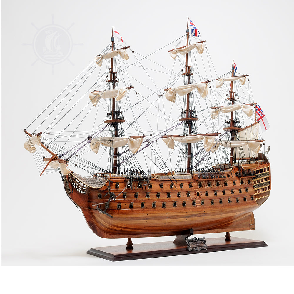 HMS VICTORY MODEL SHIP LARGE WITH FLOOR DISPLAY CASE | High-quality | Fully Assembled Wooden Ship Models