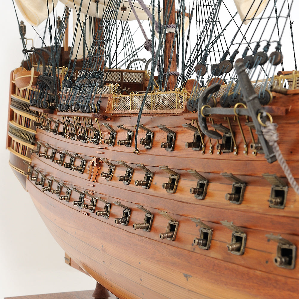 HMS VICTORY MODEL SHIP LARGE WITH FLOOR DISPLAY CASE | High-quality | Fully Assembled Wooden Ship Models