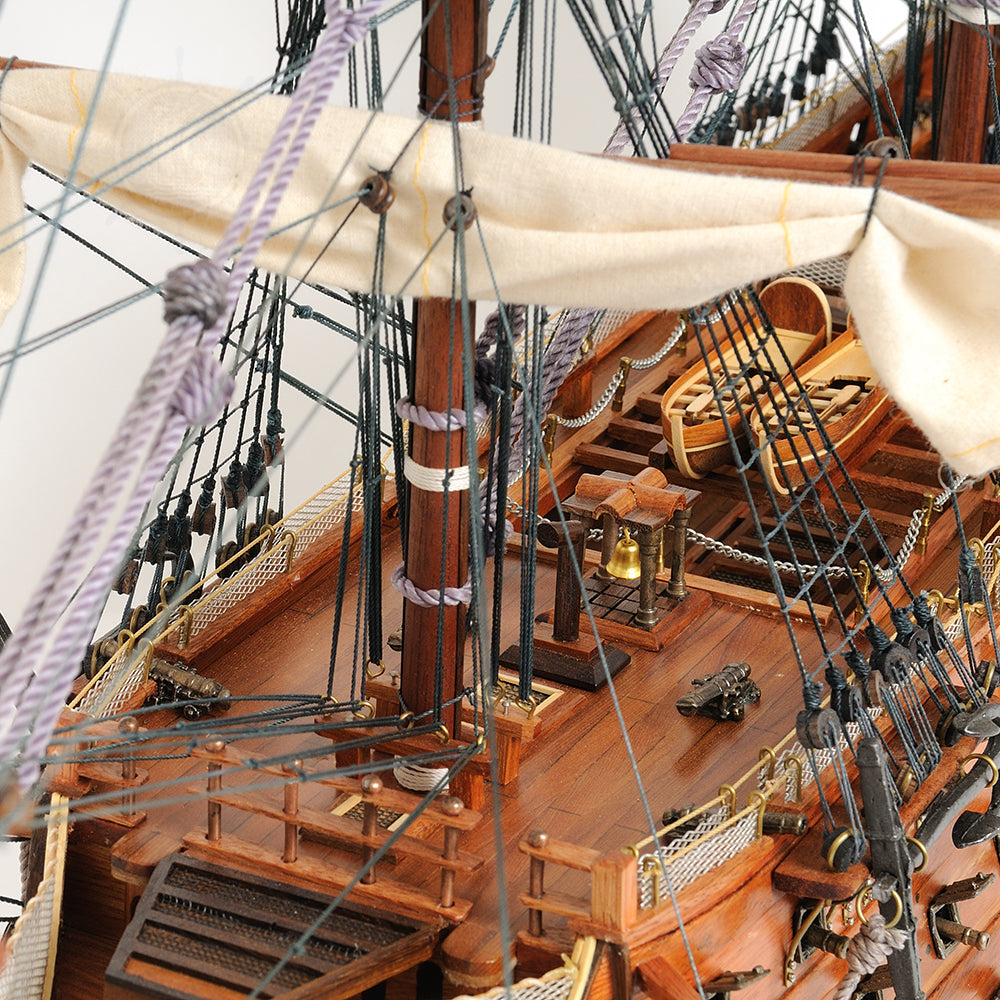 HMS VICTORY MODEL SHIP LARGE WITH FLOOR DISPLAY CASE | High-quality | Fully Assembled Wooden Ship Models