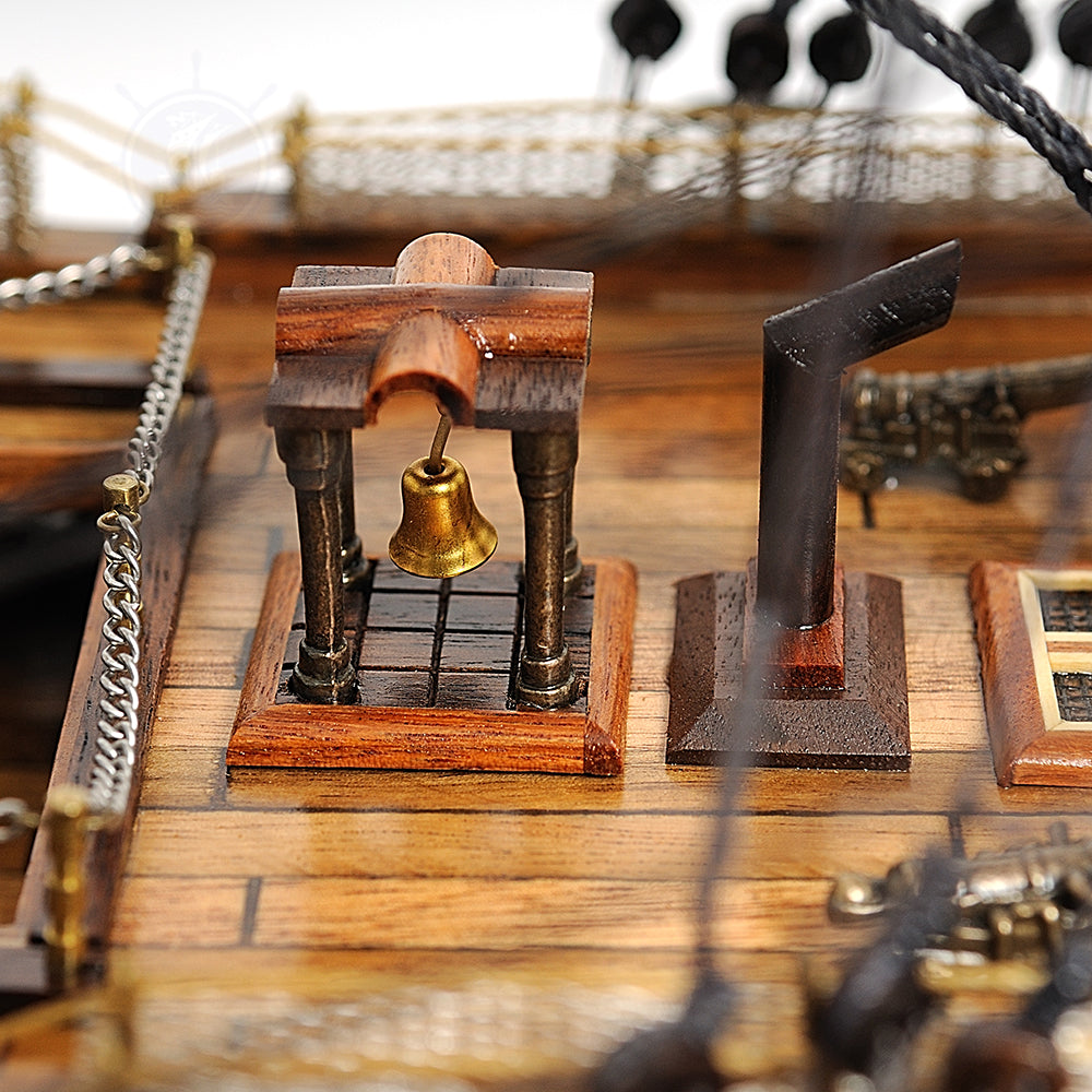 HMS VICTORY MODEL SHIP LARGE WITH FLOOR DISPLAY CASE | High-quality | Fully Assembled Wooden Ship Models