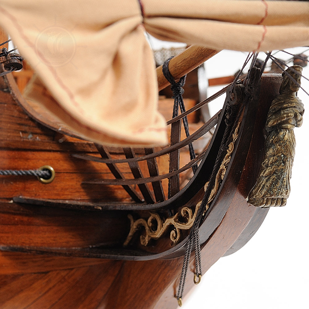 HMS SURPRISE MODEL SHIP LARGE WITH TABLE TOP DISPLAY CASE | High-quality | Fully Assembled Wooden Ship Models