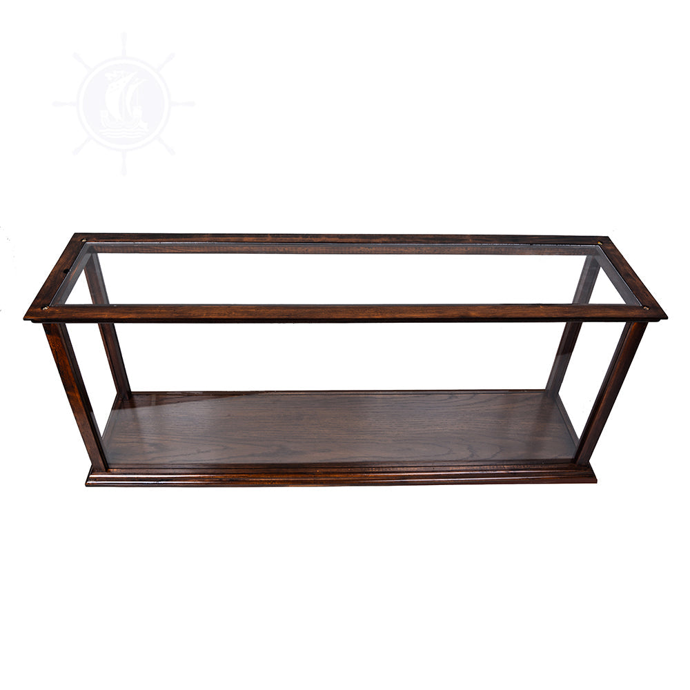 DISPLAY CASE FOR CRUISE LINER MIDSIZE CLASSIC BROWN | HIGH QUALITY DISPLAY CASE FOR MODEL SHIP | Multi sizes and style available For Wholesale