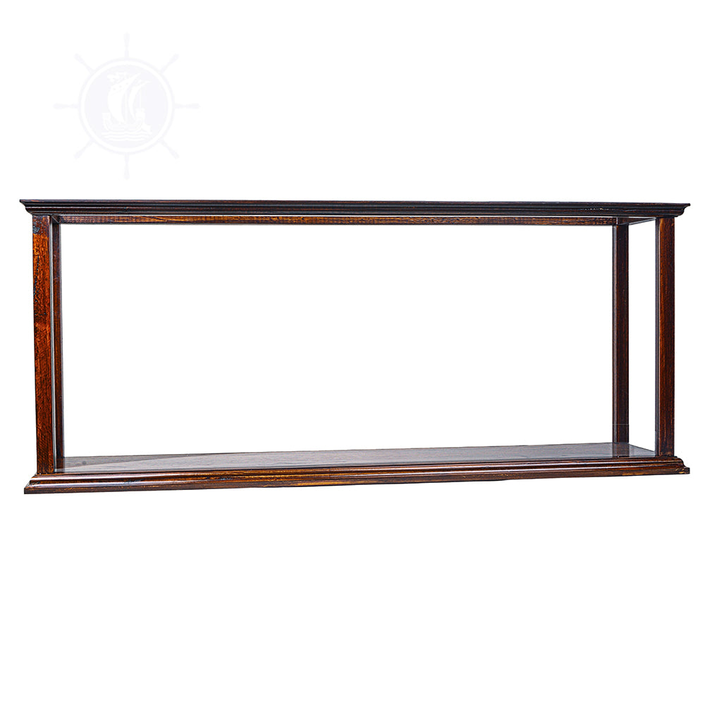 DISPLAY CASE FOR CRUISE LINER MIDSIZE CLASSIC BROWN | HIGH QUALITY DISPLAY CASE FOR MODEL SHIP | Multi sizes and style available For Wholesale
