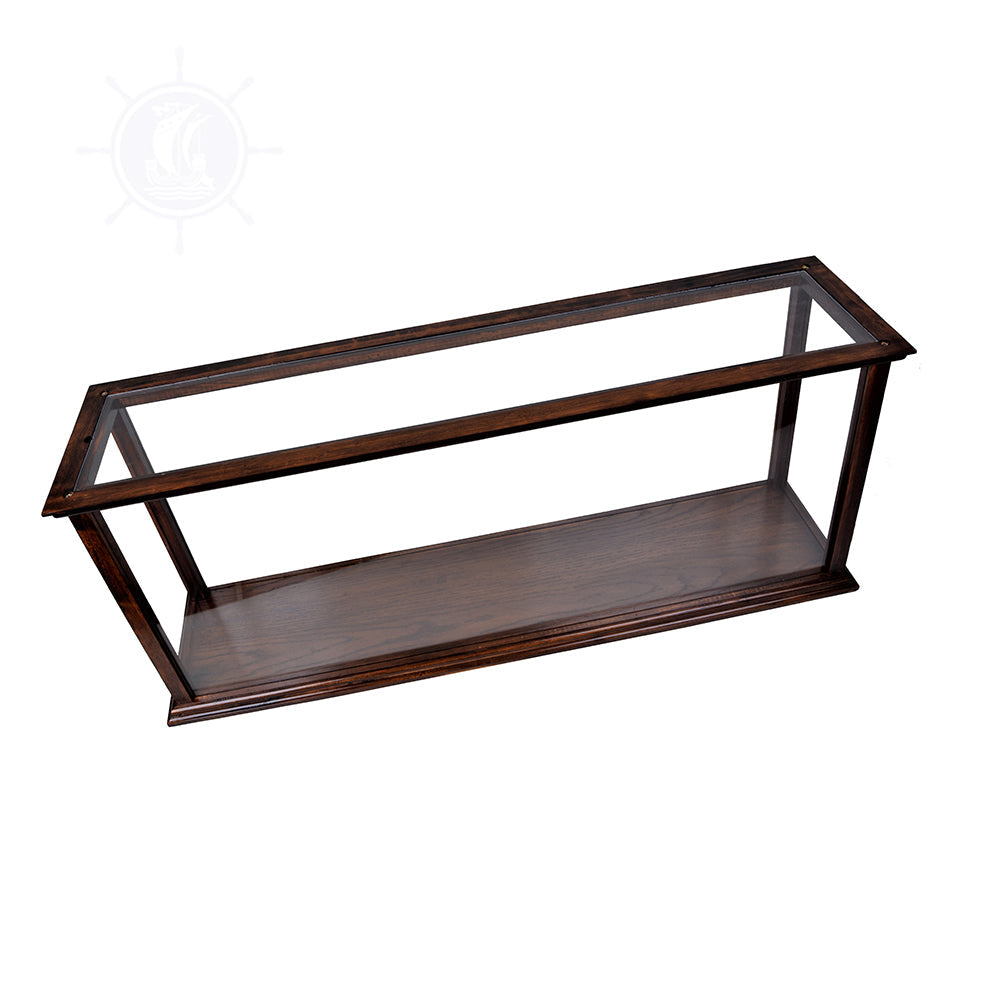 DISPLAY CASE FOR CRUISE LINER MIDSIZE CLASSIC BROWN | HIGH QUALITY DISPLAY CASE FOR MODEL SHIP | Multi sizes and style available For Wholesale