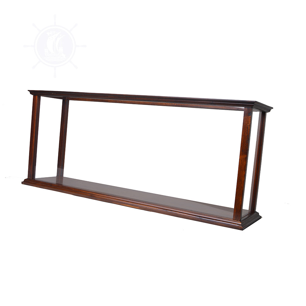 DISPLAY CASE FOR CRUISE LINER MIDSIZE CLASSIC BROWN | HIGH QUALITY DISPLAY CASE FOR MODEL SHIP | Multi sizes and style available For Wholesale
