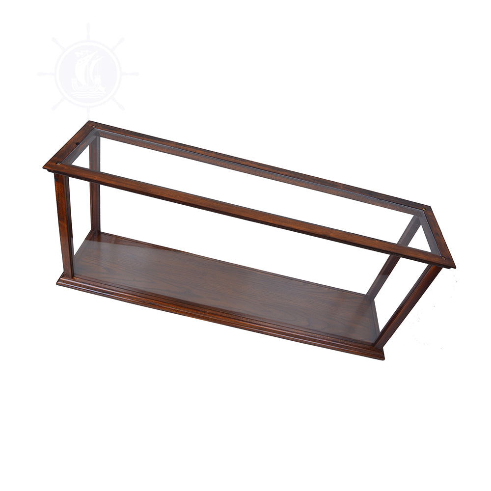 DISPLAY CASE FOR CRUISE LINER MIDSIZE CLASSIC BROWN | HIGH QUALITY DISPLAY CASE FOR MODEL SHIP | Multi sizes and style available For Wholesale