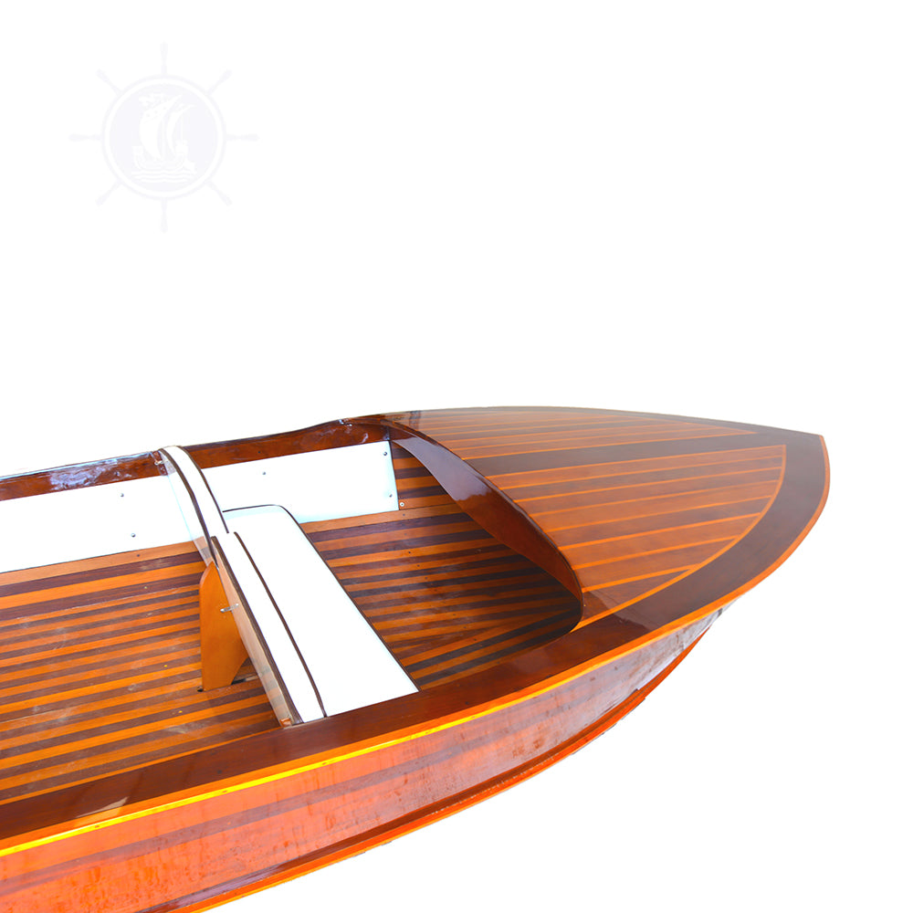 CHRIS CRAFT DESIGN BOAT 14 FEET | Wooden Kayak | Boat | Canoe with Paddles for fishing and water sports For Wholesale