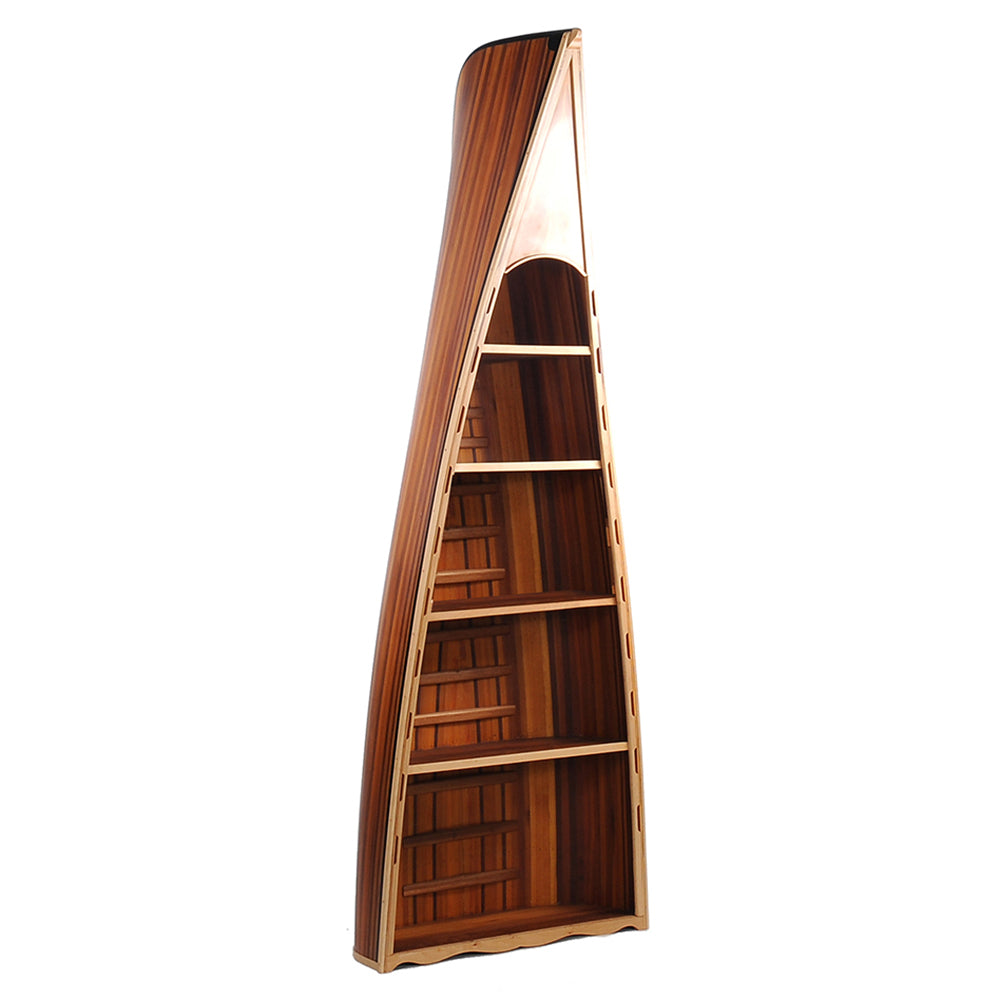 CANOE BOOK SHELF VERSION 2 | High-quality | Fully Assembled Wooden Ship Model For Wholesale
