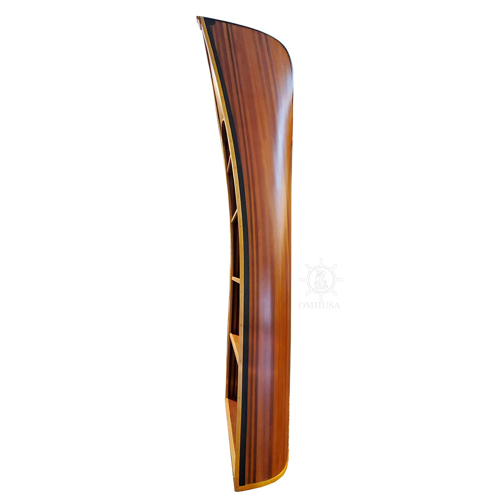 CANOE BOOK SHELF VERSION 2 | High-quality | Fully Assembled Wooden Ship Model For Wholesale