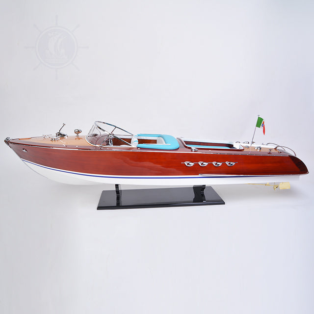 RIVA AQUARAMA REPLICA PAINTED L170 | High-quality | Fully Assembled Wooden Ship Model For Wholesale