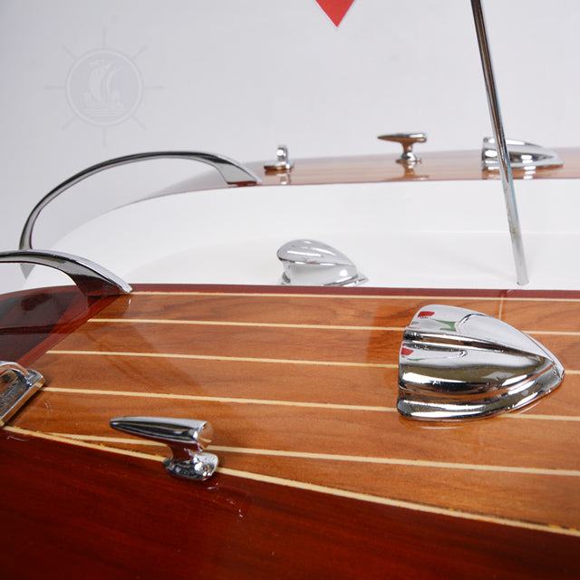 RIVA AQUARAMA REPLICA PAINTED L170 | High-quality | Fully Assembled Wooden Ship Model For Wholesale