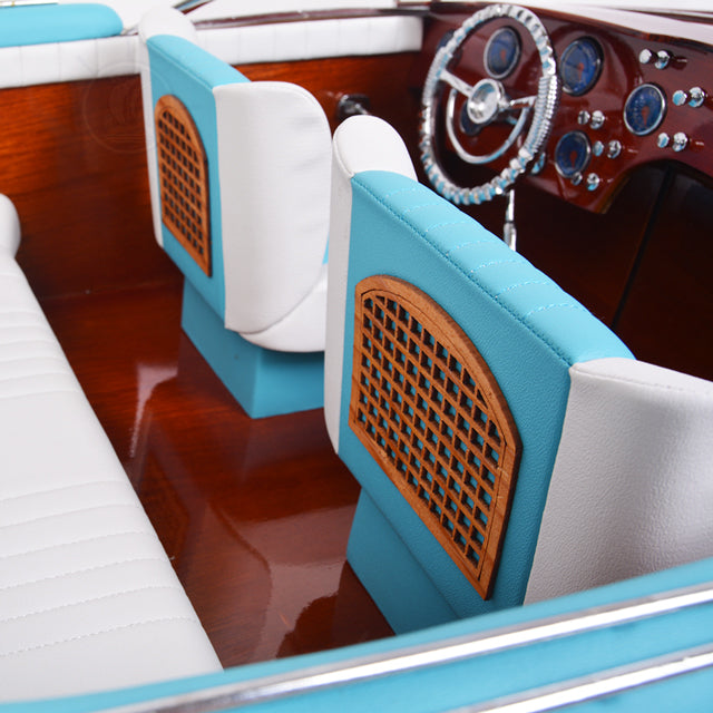 RIVA AQUARAMA REPLICA PAINTED L170 | High-quality | Fully Assembled Wooden Ship Model For Wholesale