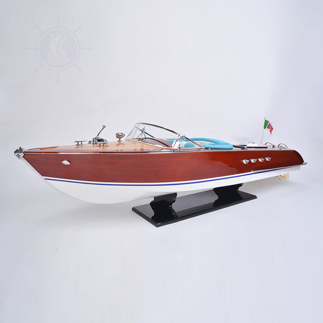 RIVA AQUARAMA REPLICA PAINTED L170 | High-quality | Fully Assembled Wooden Ship Model For Wholesale