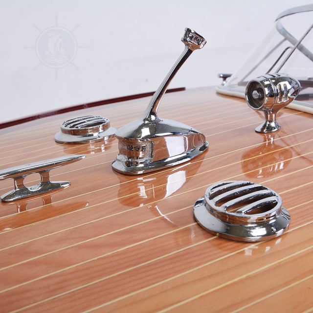 RIVA AQUARAMA REPLICA PAINTED L170 | High-quality | Fully Assembled Wooden Ship Model For Wholesale
