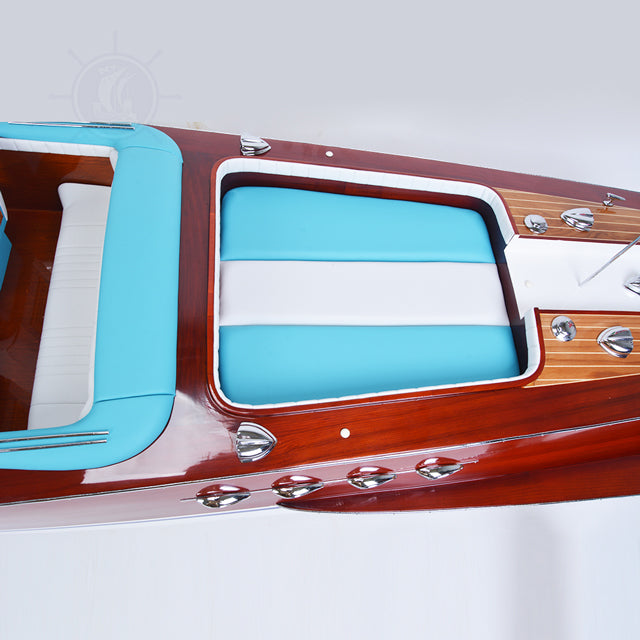 RIVA AQUARAMA REPLICA PAINTED L170 | High-quality | Fully Assembled Wooden Ship Model For Wholesale
